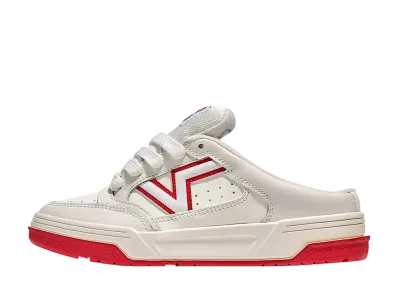 Vans Upland Mule "White/Red"