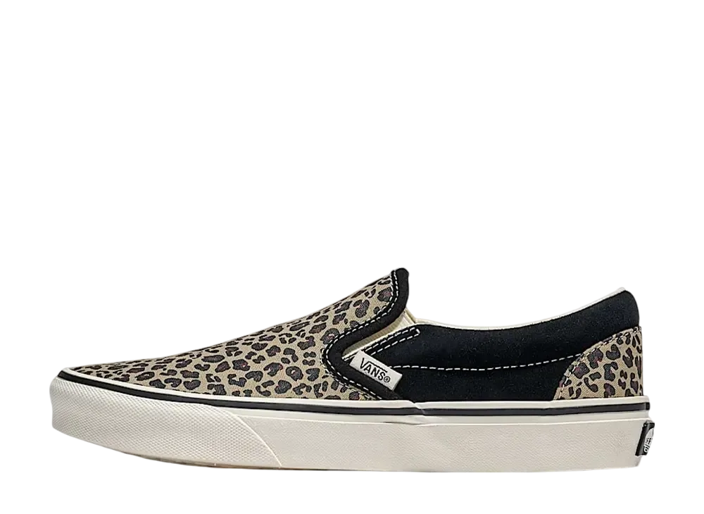 Vans Classic Slip-On "Black/Tan Leopard"