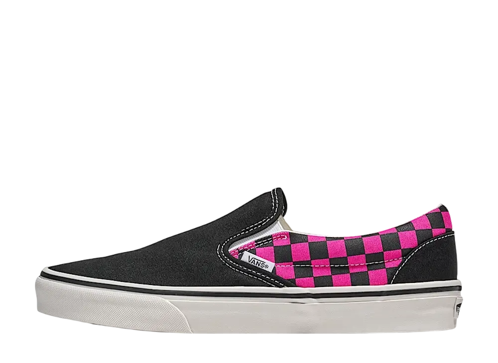 Vans Classic Slip-On "Black/Raspberry Pink"