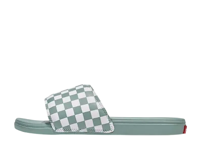 Vans MTE La Costa Checkerboard Slide-On "Iceberg Green/White"
