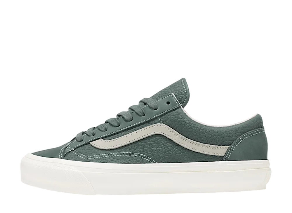 バンズ プレミアム オールドスクール レザー "フォレストグレーグリーン"