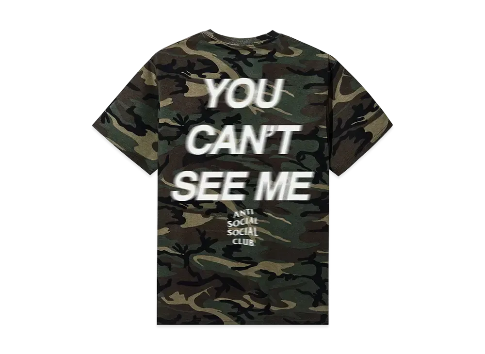 ANTI SOCIAL SOCIAL CLUB x WWE You Can't See Me Tee "Camo"