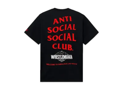 ANTI SOCIAL SOCIAL CLUB x WWE Wrestlemania LV Tee "Black"