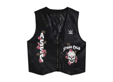 ANTI SOCIAL SOCIAL CLUB x WWE Stone Cold Embroidered Vest "Black"