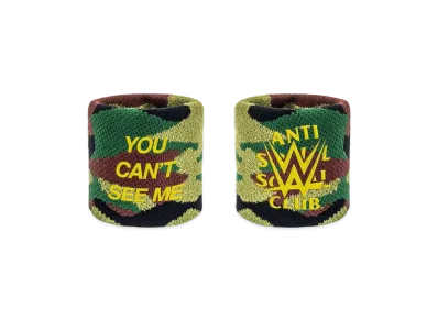 ANTI SOCIAL SOCIAL CLUB x WWE You Can't See Me Sweatbands "Camo"