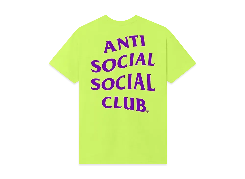 ANTI SOCIAL SOCIAL CLUB x WWE ASSC Mind Games Tee "Saftey Yellow"