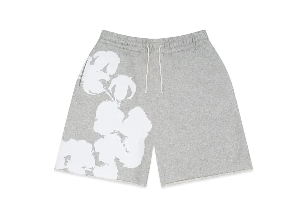 DENIM TEARS Biggie Cotton Wreath Sweat Shorts "Grey"