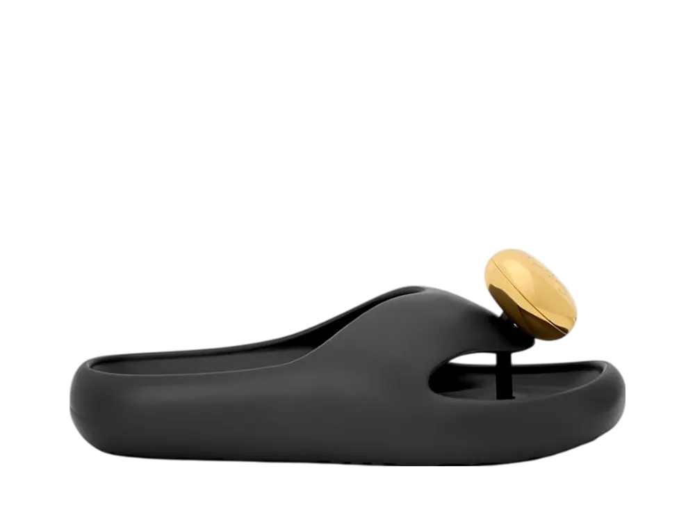 ロエベ ウィメンズ フォーム ペブル サンダル "ブラック/ゴールド"