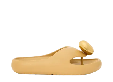 LOEWE Women's Foam Pebble Sandal "Medium Concealer/Gold"