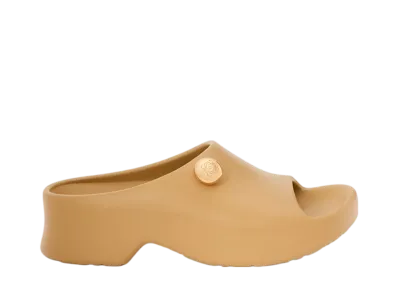 LOEWE Women's Foam Pebble Slide "Medium Concealer/Gold"