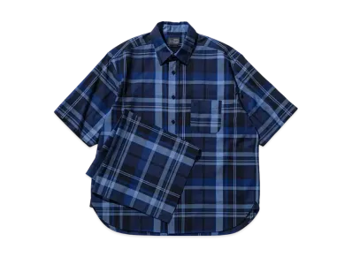 NEW ERA BLACK LABEL SS25 Short Sleeve Madras Check Shirt "Navy"
