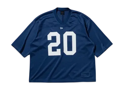 NEW ERA BLACK LABEL SS25 Oversized Mesh Football T-Shirt "Navy"