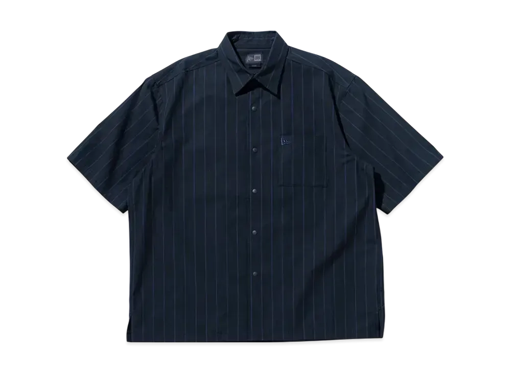 NEW ERA BLACK LABEL SS25 Short Sleeve Stripe Shirt "Black"