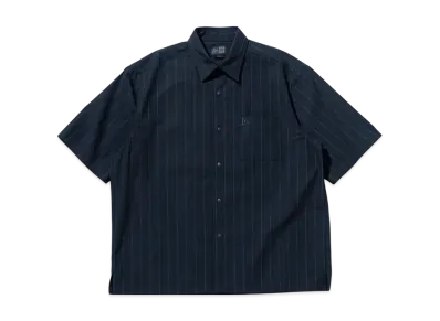 NEW ERA BLACK LABEL SS25 Short Sleeve Stripe Shirt "Black"