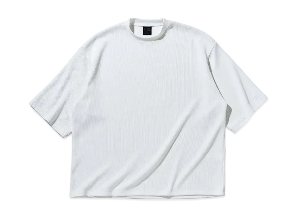 NEW ERA BLACK LABEL SS25 Short Sleeve Oversized Waffle T-Shirt "Off White"