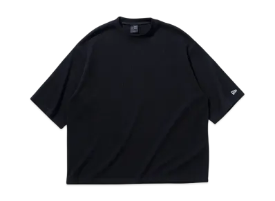 NEW ERA BLACK LABEL SS25 Short Sleeve Oversized Waffle T-Shirt "Black"