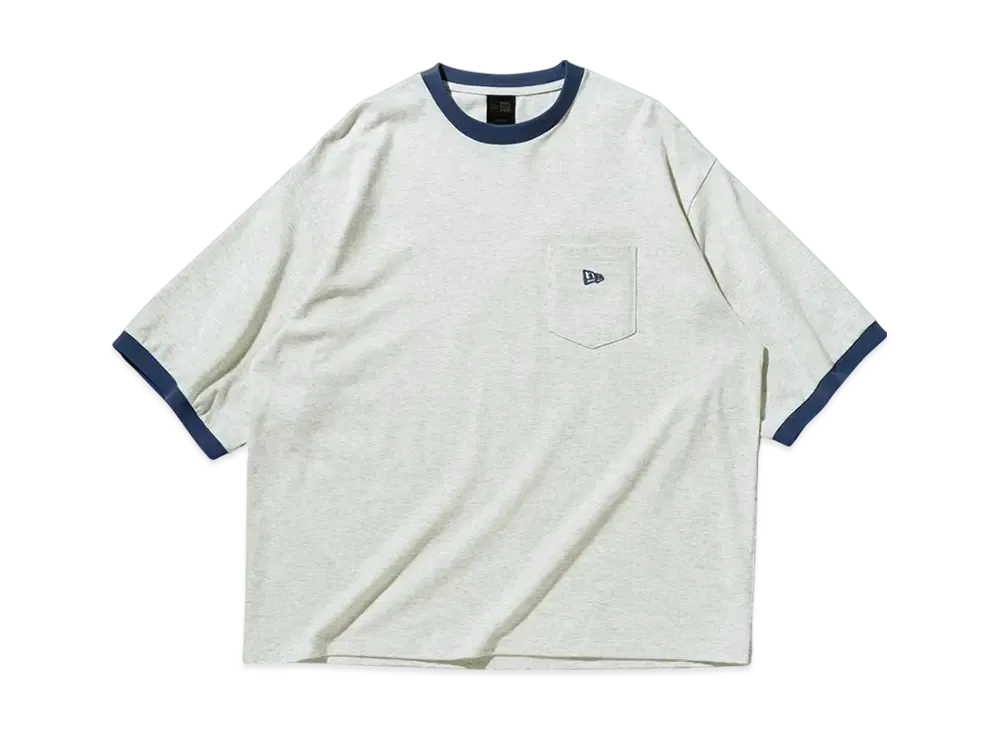 NEW ERA BLACK LABEL SS25 Short Sleeve Oversized Border Ringer T-Shirt "Off White"