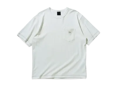 NEW ERA BLACK LABEL SS25 Short Sleeve Washed Cotton T-shirt Contrast Stitch "Off White"