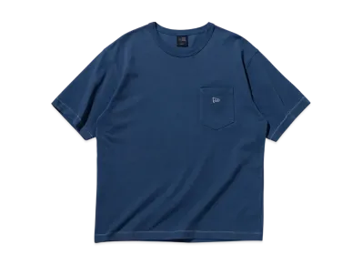 NEW ERA BLACK LABEL SS25 Short Sleeve Washed Cotton T-shirt Contrast Stitch "Light Navy"