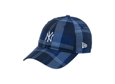 9TWENTY BLACK LABEL SS25 New York Yankees Madras Check "Navy"