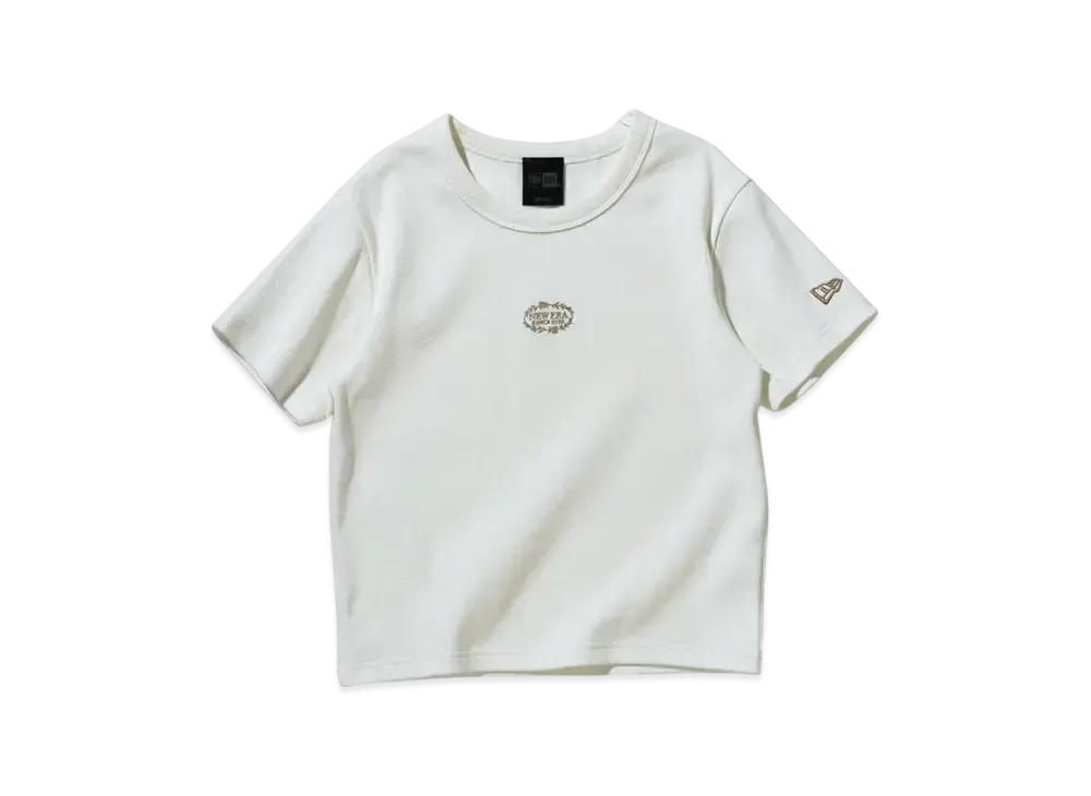 NEW ERA BLACK LABEL SS25 Women's Short Sleeve Cropped Rib T-shirt "Off White"