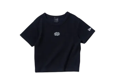 NEW ERA BLACK LABEL SS25 Women's Short Sleeve Cropped Rib T-shirt "Black"