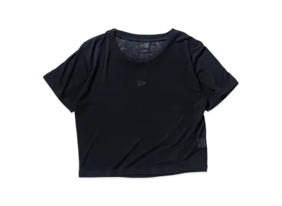 NEW ERA BLACK LABEL SS25 Women's Short Sleeve Cropped Sheer T-shirt "Black"