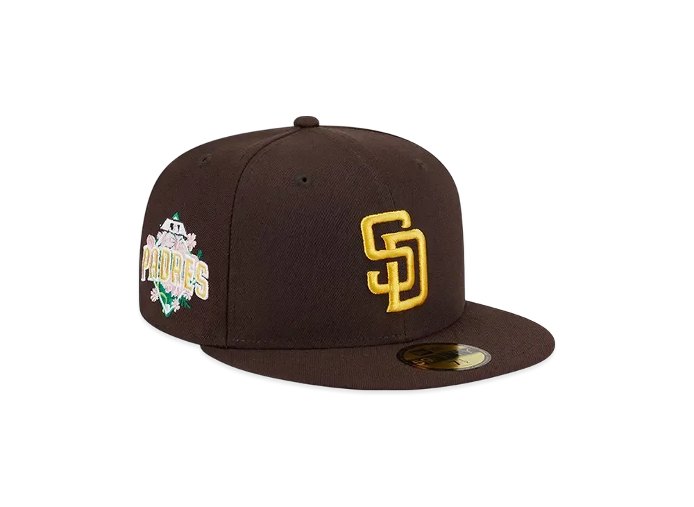 NEW ERA 59Fifty Floral Undervisor San Diego Padres "Brown"