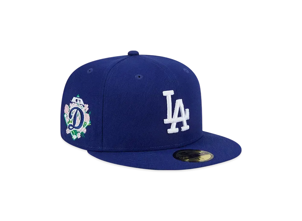 NEW ERA 59Fifty Floral Undervisor Los Angeles Dodgers "Blue"