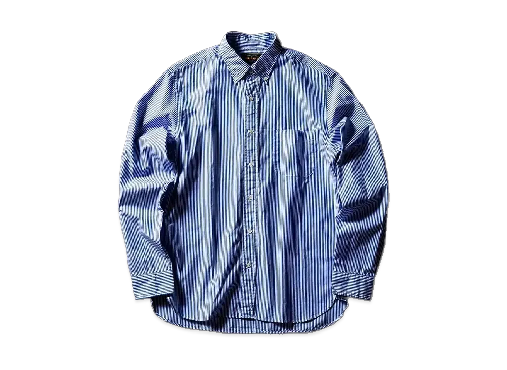 BEAMS B.D. London Stripe100/2 Broad "Blue"