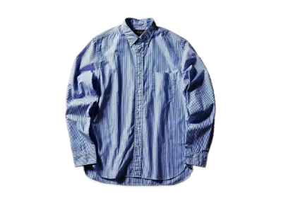 BEAMS B.D. London Stripe100/2 Broad "Blue"