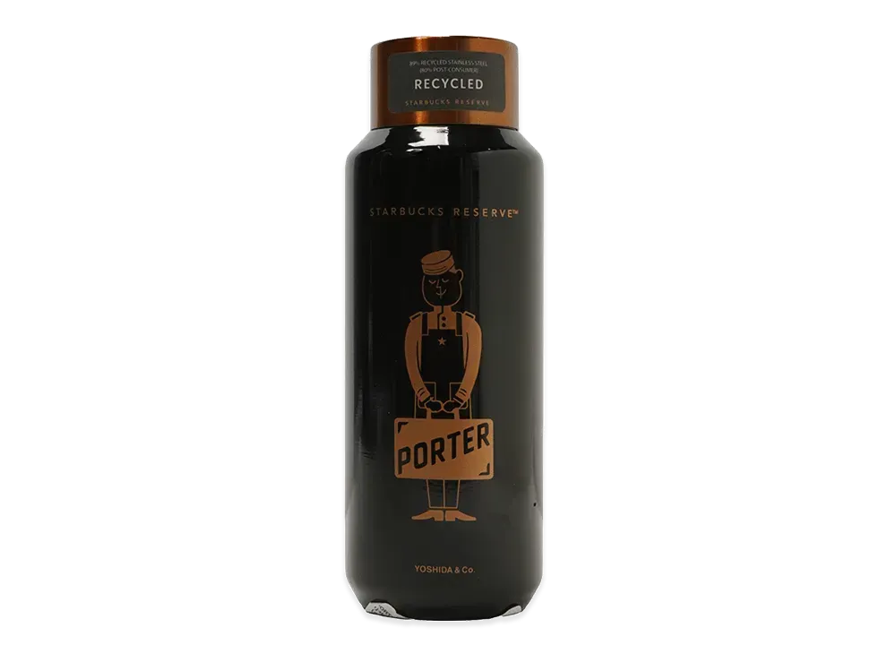 PORTER x STARBUCKS Reserve Recycled Stainless Bottle 355ml "Black"
