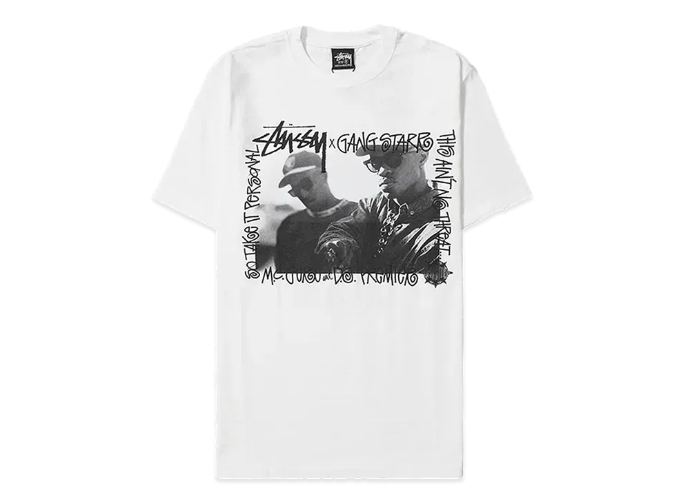 Stussy x Gang Starr Take It Personal Tee "White"