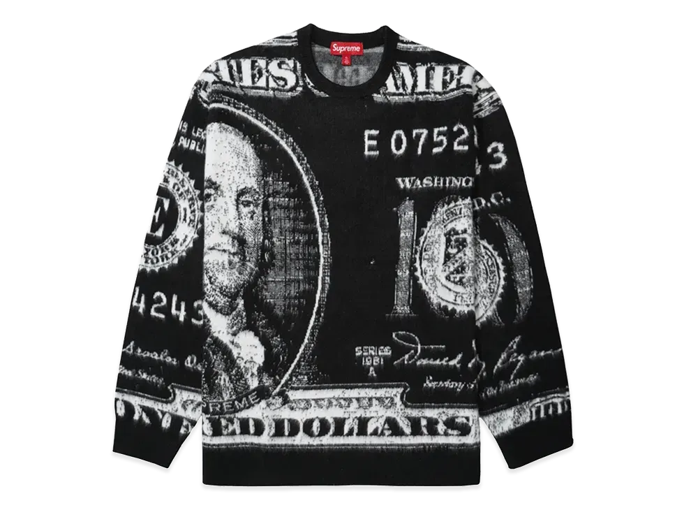 Supreme Money Sweater "Black"
