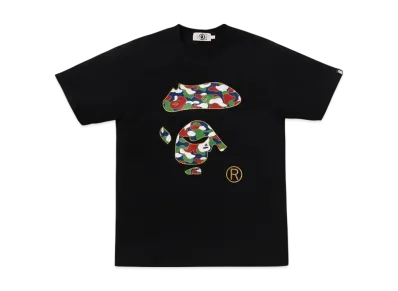 A BATHING APE Japan Ape Face Tee "White"