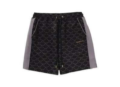 A BATHING APE College Monogram Relaxed Fit Sweat Shorts "Black"