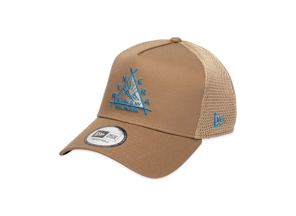 NEW ERA Outdoor 9Forty A-Frame Tracker Triangle Logo "Khaki"