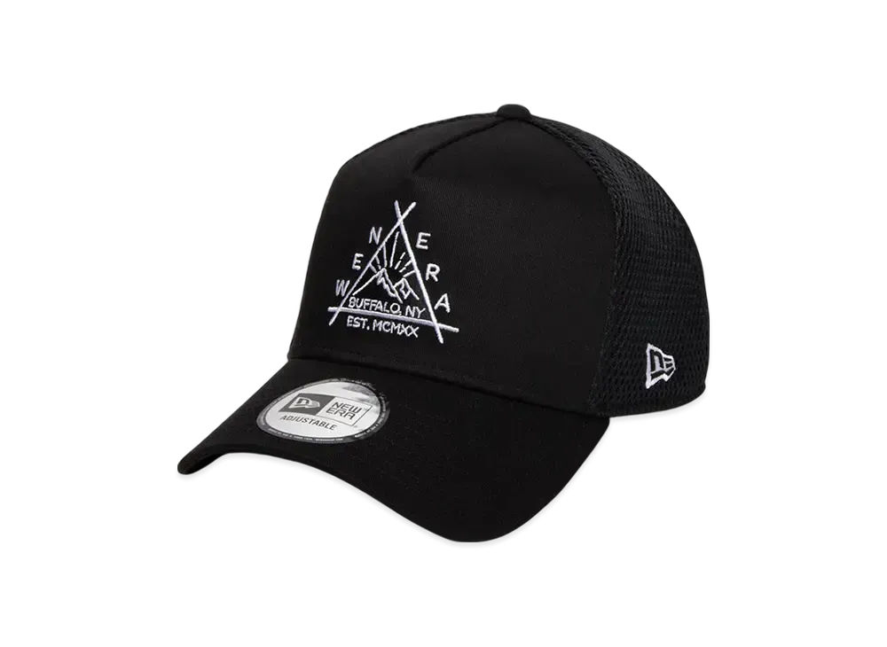 NEW ERA Outdoor 9Forty A-Frame Tracker Triangle Logo "Black"