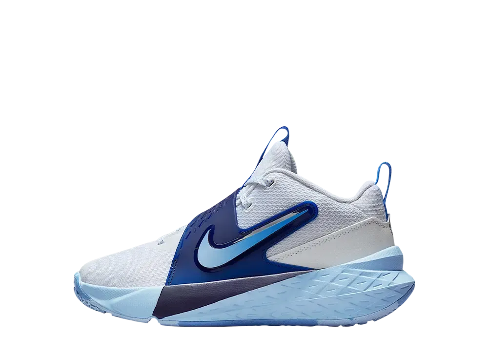 ナイキ GS チームハッスル D12 "ホワイト/サイキックブルー/ミッドナイトネイビー/ユニバーシティブルー" (キッズ)