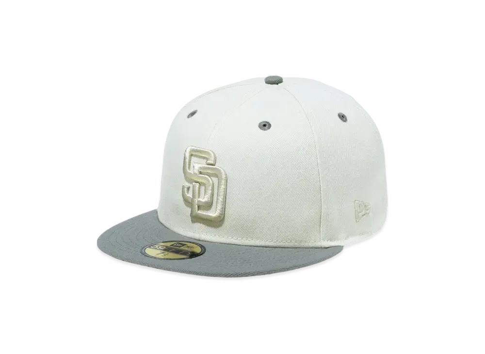 NEW ERA 59Fifty Storm San Diego Padres Synthetic Suede Undervisor "Sandy Linen"
