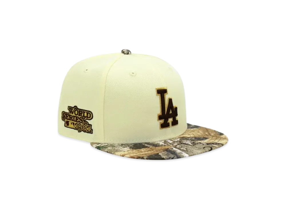 NEW ERA x THE CAP 'Real Tree' 59Fifty Los Angeles Dodgers "Chrome White/Real Tree"
