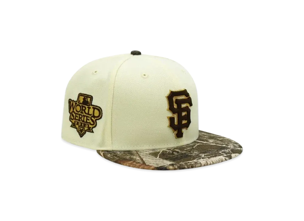 NEW ERA x THE CAP 'Real Tree' 59Fifty San Francisco Giants "Chrome White/Real Tree"