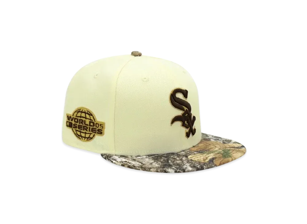 NEW ERA x THE CAP 'Real Tree' 59Fifty Chicago White Sox "Chrome White/Real Tree"