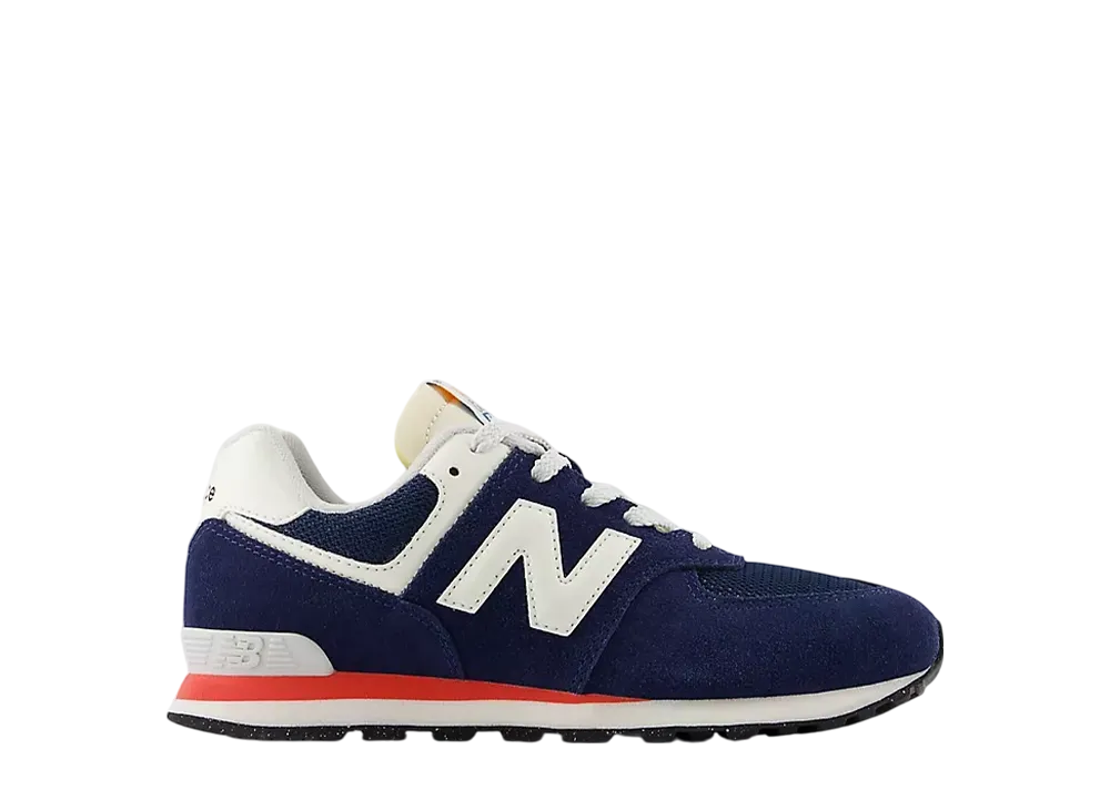 New Balance GS 574 "NB Navy/Blast Red"