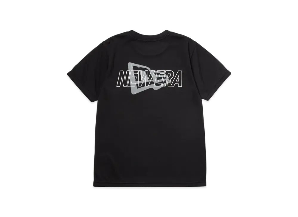 NEW ERA Youth Short Sleeve Tech T-Shirt Overlap Logo "Black"