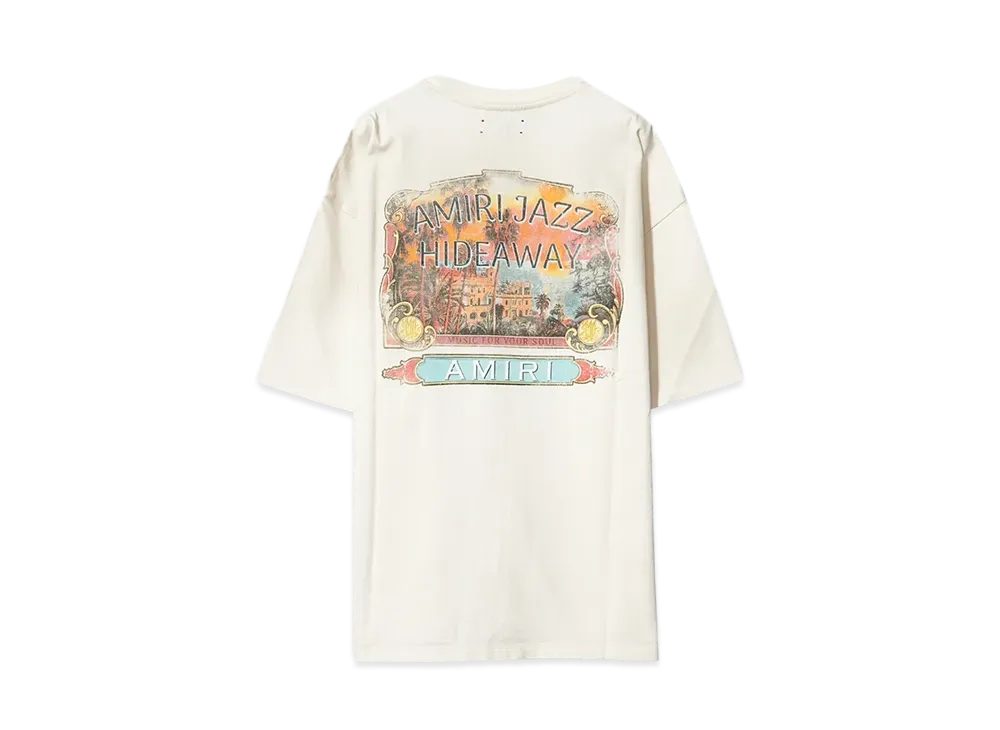 AMIRI AMIRI JAZZ HIDEAWAY TEE "IVORY"