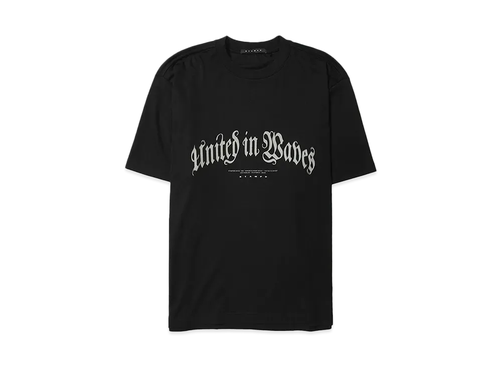 STAMPD United in Waves Relaxed Tee "BLACK"
