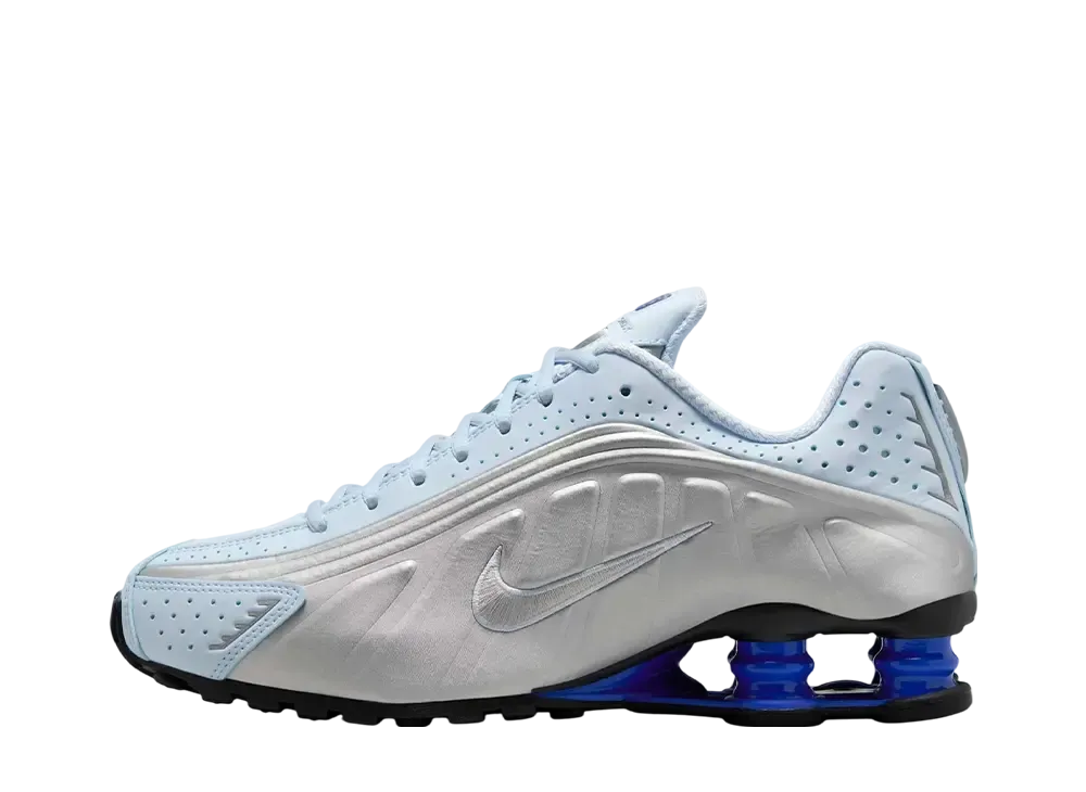 ナイキ ウィメンズ ショックス R4 "ブルーティント/レーサーブルー/メタリックシルバー"