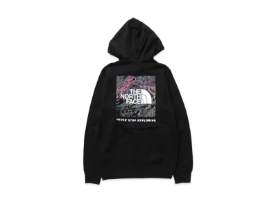 The North Face Box NSE Pullover Hoodie Trail Glow Prit "TNF Black/TNF Black"