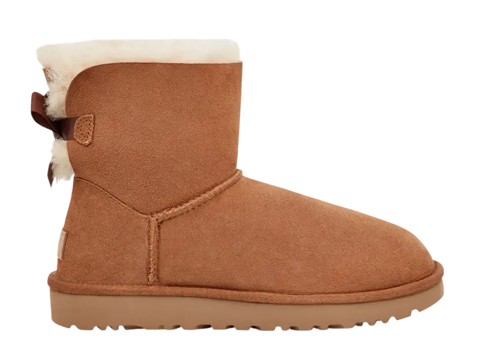 UGG Women's Mini Bailey Bow 2 "Chestnut"